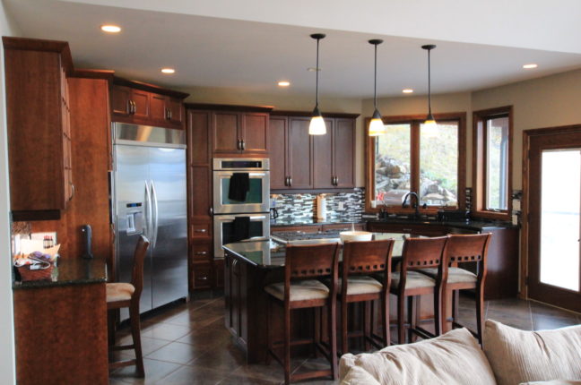 shuswap lake full custom kitchen